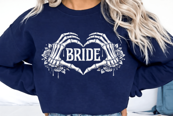 Bride Skeleton Hands Heart PNG: A Gothic Design Asset
