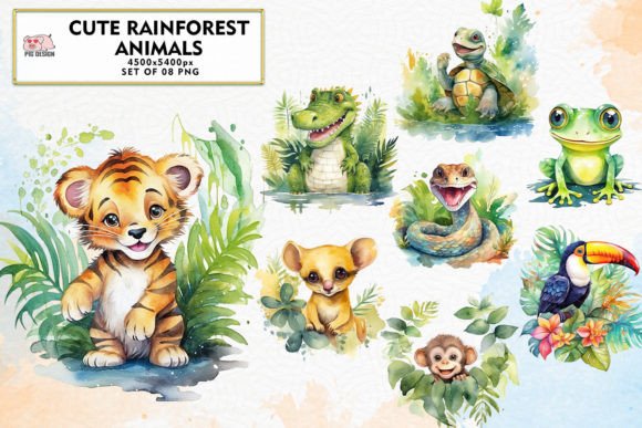 Cute Rainforest Animals Sublimation: A Design Asset Guide
