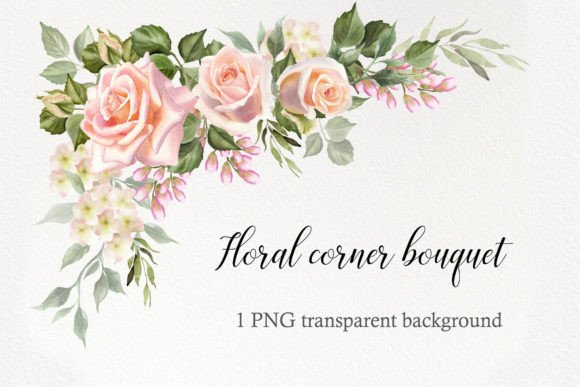 Watercolor Floral Corner Border PNG: A Designer's Essential Asset